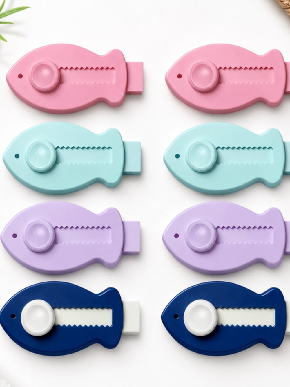 8Pcs Pencil Erasers Retractable Cute Eraser Fun Fish Eraser Soft Cute Erasers Pu